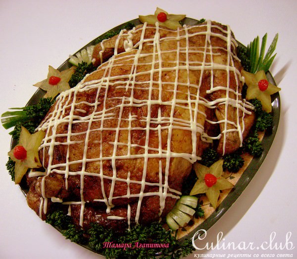 КУРИЦА ФАРШИРОВАННАЯ (мой вариант)