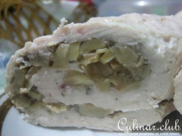 Рулетики из курицы с грибами