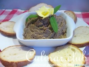 Нежный печеночно-грибной паштет (без сливочного масла)