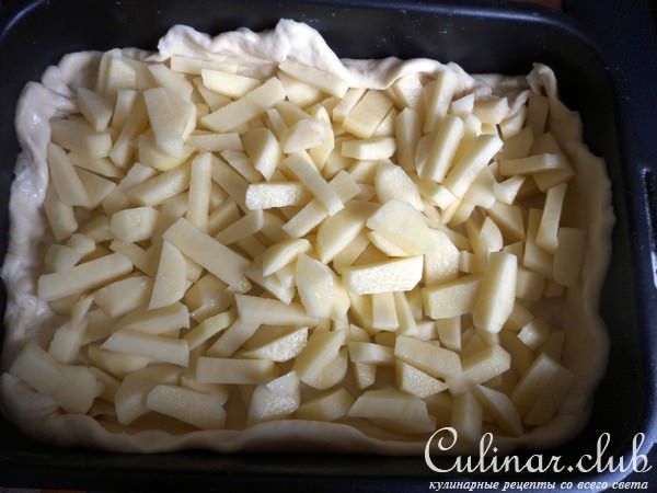 Пирог с картофелем и мясом (мамин рецепт) 