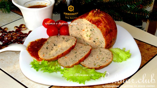 Новогодний мясной шар