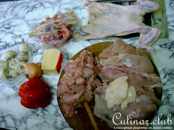 КУРИЦА ФАРШИРОВАННАЯ (мой вариант)