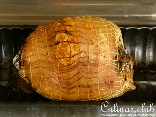 Рулет из свиной рульки