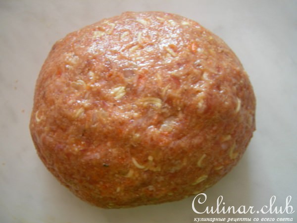 Дешевые вкусные колбаски из мяса и вермишели