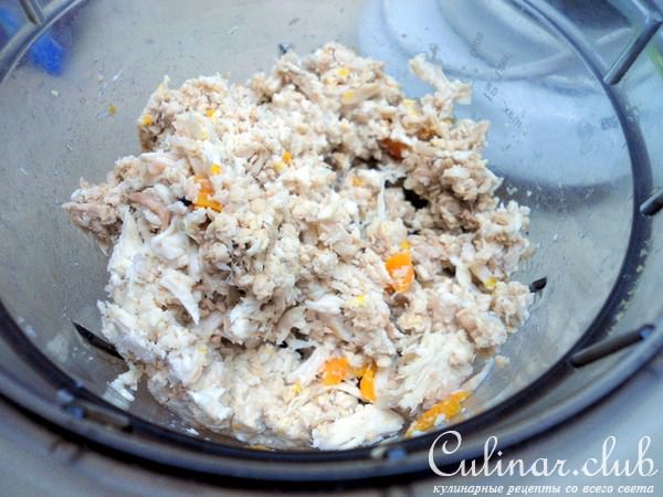 Рийет, паштет из курятины с кислой вишней. Rillettes.