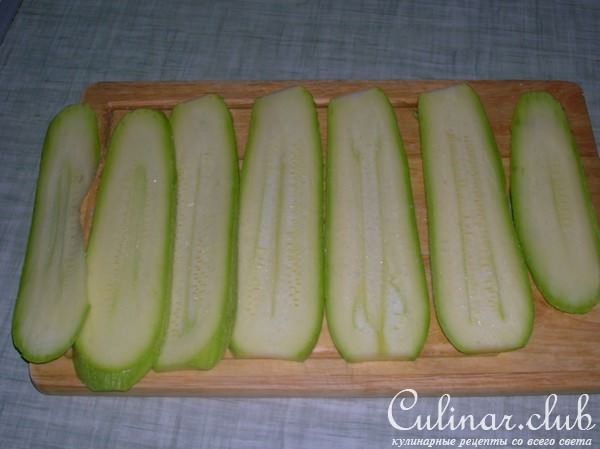 Закусочные вязанки из кабачков с начинкой