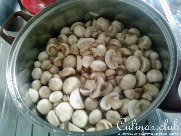 Острая закуска из шампиньонов 