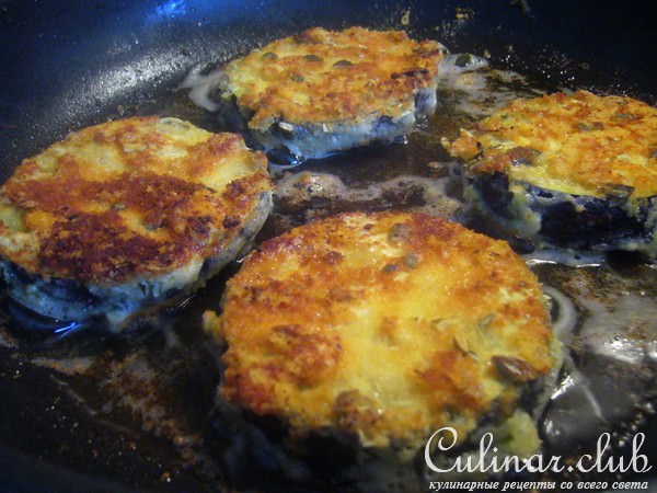 Баклажаны а ля Piccata MiIanese с йогуртовым соусом-дипом