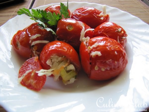 Квашеные фаршированные помидорчики по-армянски