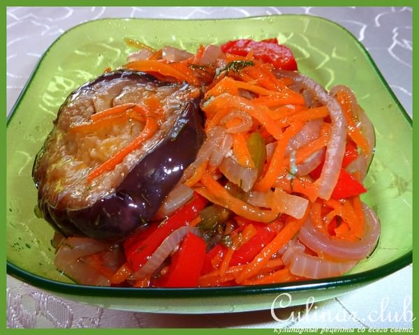 Вкусная овощная закуска-салат "Баклажан + Кабачок"