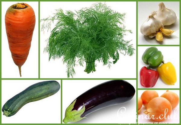 Вкусная овощная закуска-салат "Баклажан + Кабачок"