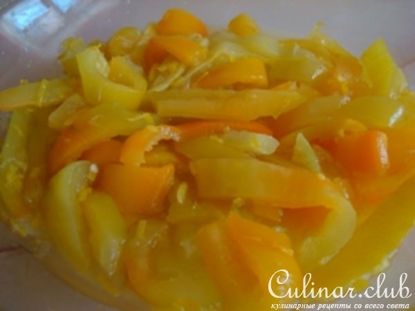 Сладкий перец маринованный с цитрусами