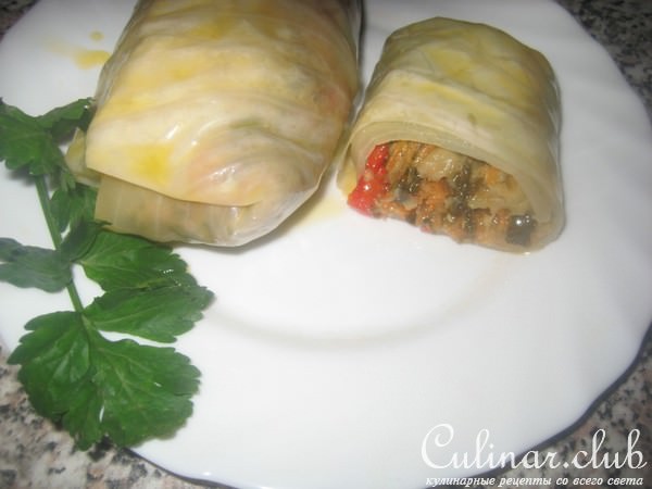 Маринованые овощные голубцы
