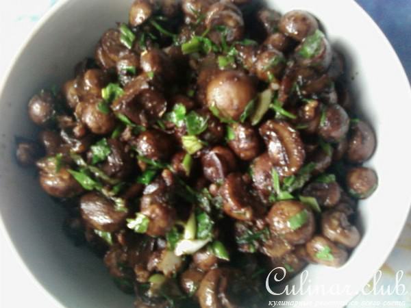 Острая закуска из шампиньонов 