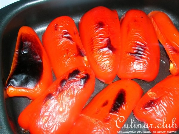 "Рулончики" закусочные из перца и баклажанов