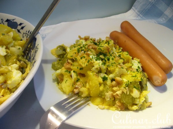 Картофельный салат с сыром