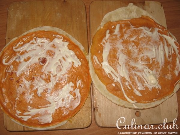 Яичные блинчики с тортильей(по мексикански)