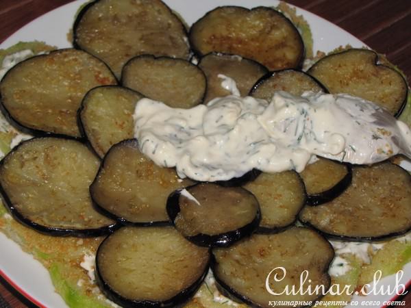 Овощная слоёнка из кабачков и баклажанов