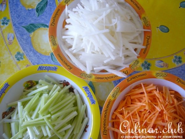 Рыбная закуска с овощами