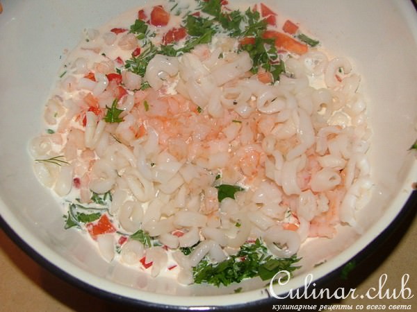 Рождественский террин из морепродуктов