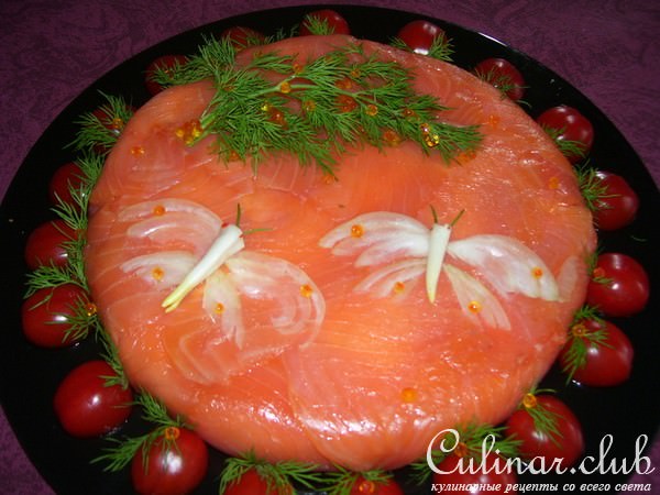 Завтрак из лосося