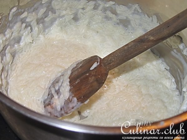 Пудинг из копченой рыбы с рисом