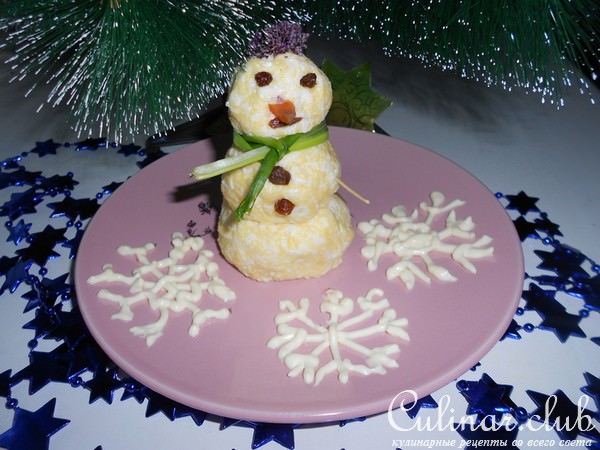 Сырная закуска "Снеговик"