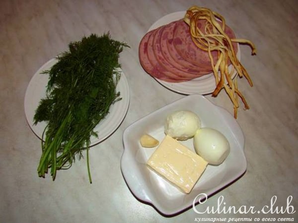 Закуска "Свертки Деда Мороза"