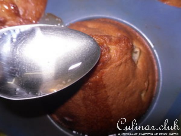 Кексики с грушами и мятным сиропом