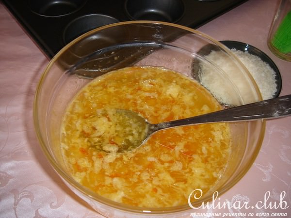 Маффины с кокосовой стружкой на апельсиновом соке