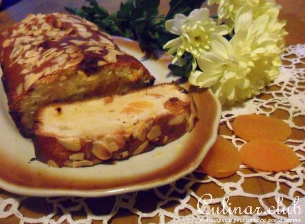 Йогуртовый кекс с курагой