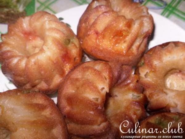 Кексики с грушами и мятным сиропом