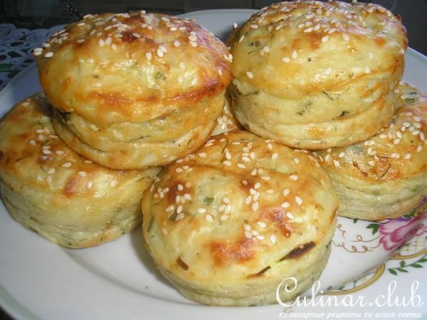 Маффины из кабачков и брынзы