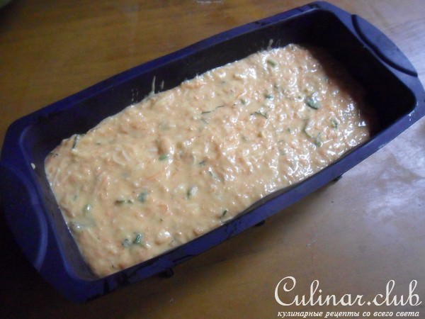 Тыквенный хлеб с зелёным луком и сыром