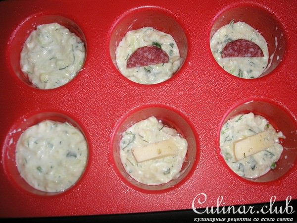 Маффины из кабачков и брынзы