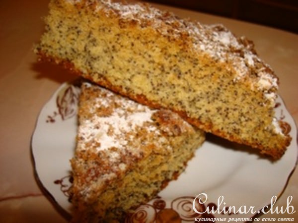 Медовый кекс с маком