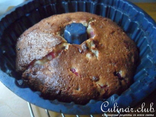 Английский кекс с овсяной мукой и красной смородиной