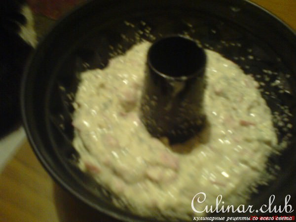 КЕКС ЗАКУСОЧНЫЙ С ВЕТЧИНОЙ И СЫРОМ 