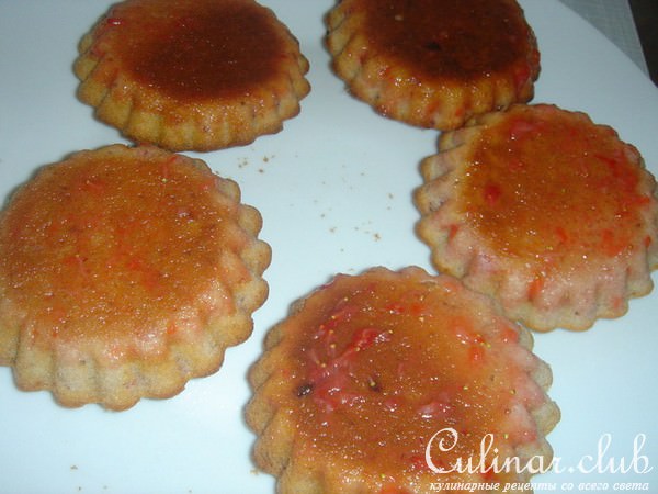 Мини кексики со вкусом клубники