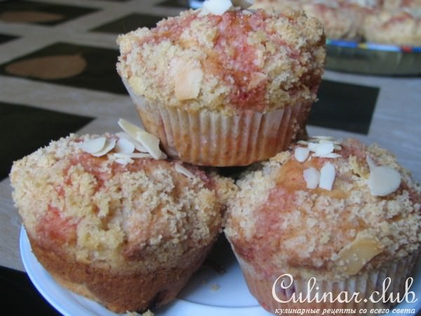 Маффины с клубникой