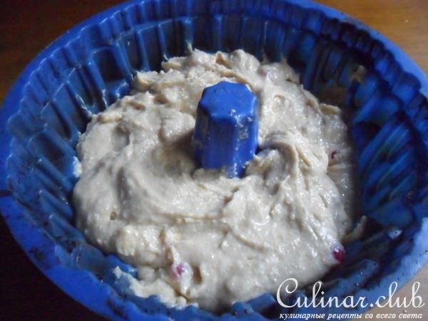 Английский кекс с овсяной мукой и красной смородиной