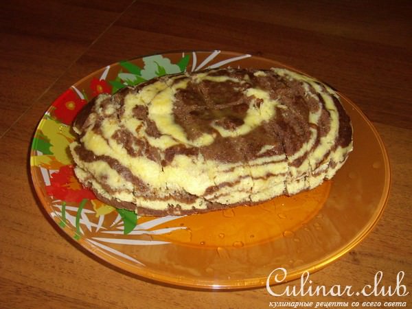 Мраморный кекс (паровой)