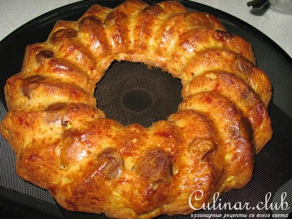 Кабачковый кекс с грибами.