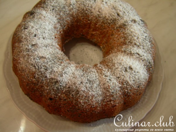Творожно-сметанный кекс с изюмом и цукатами