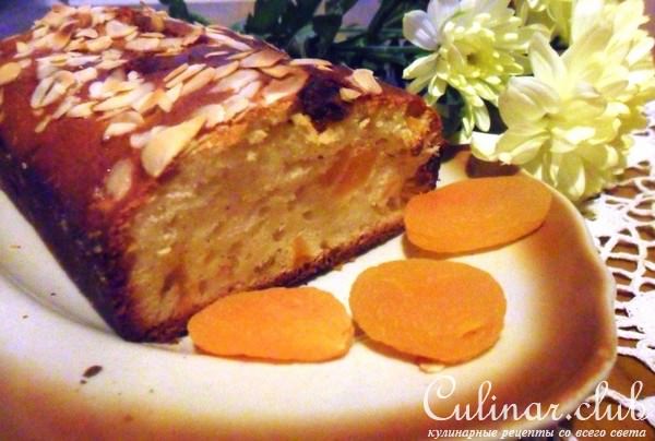 Йогуртовый кекс с курагой
