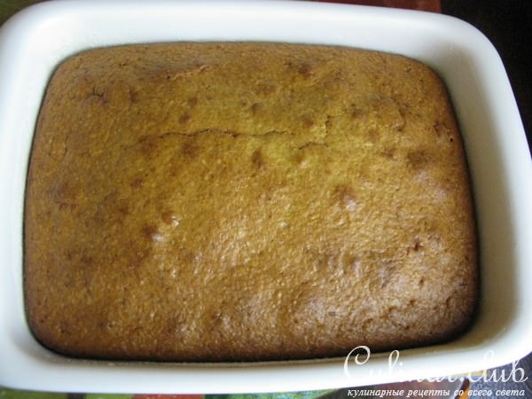 Кекс-пирог с кокосом и кусочками шоколада