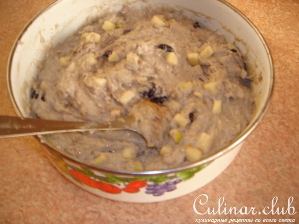Кексы с яблоком, геркулесовые - постные