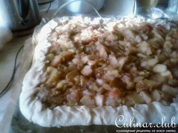 яблочный пирог с безешной корочкой