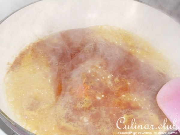 Фруктовый кекс с апельсиновой карамелью