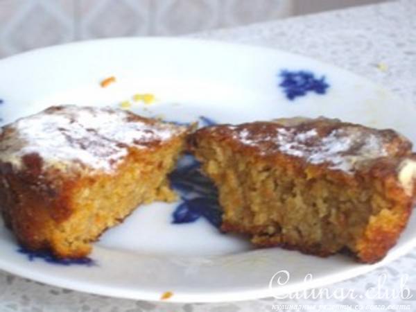 Морковные кексы с айвой